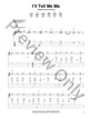 I'll Tell Me Ma Guitar and Fretted sheet music cover